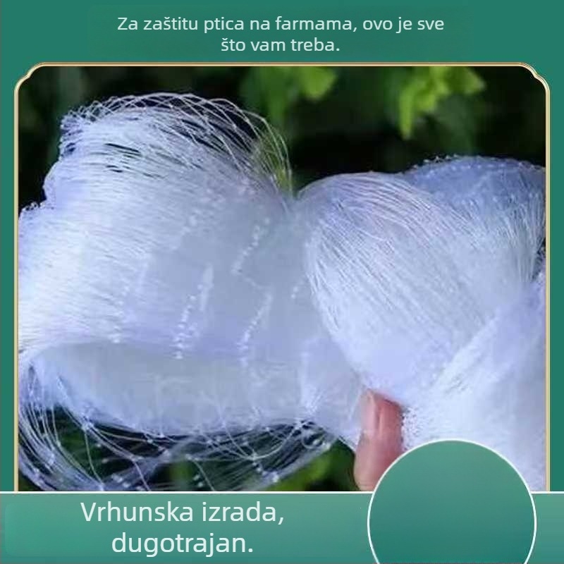 Debljena zaštitna mreža za ribnjake protiv ptica, izdržljiva najlonska mreža za uzgoj riba
