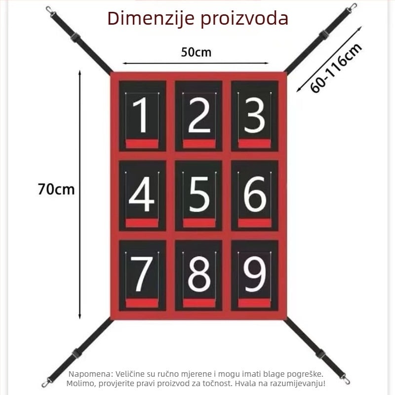 Baseball mreža za trening s devet kvadrata za bacanje i udaranje — unutarnja/ vanjska upotreba; materijal: poliester, debeli Oxford platno; broj proizvoda: 0134; kategorija: Ball Post/Ball Rack; marka: Aoxiang; podrijetlo: Dongguan