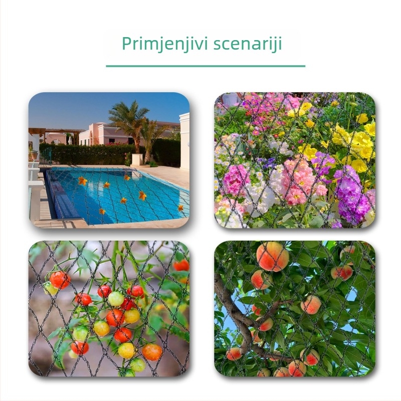 Mreža za ptice za koi ribnjak od PE