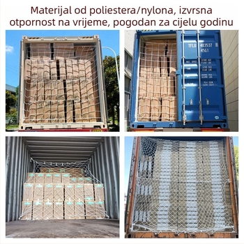 Zaštitne mreže za kontejnere — sigurnost; materijal: poliester i najlon; model: mreža za kontejnere; prilagodba po narudžbi; za brtvljenje kontejnera