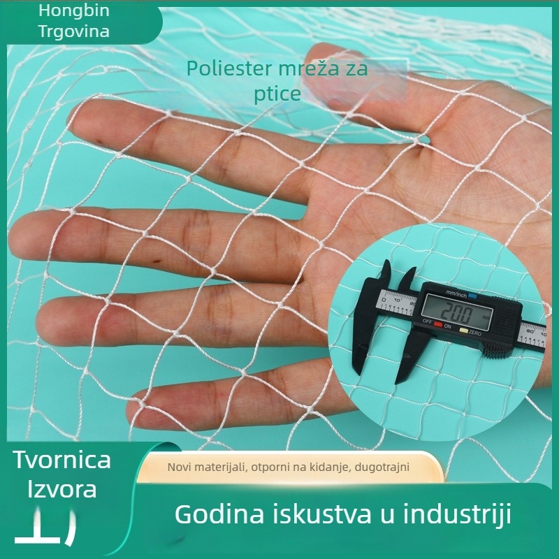 Poliesterska mreža za voće s zaštitom od štetnika, ptica i tuče, za poljoprivredu