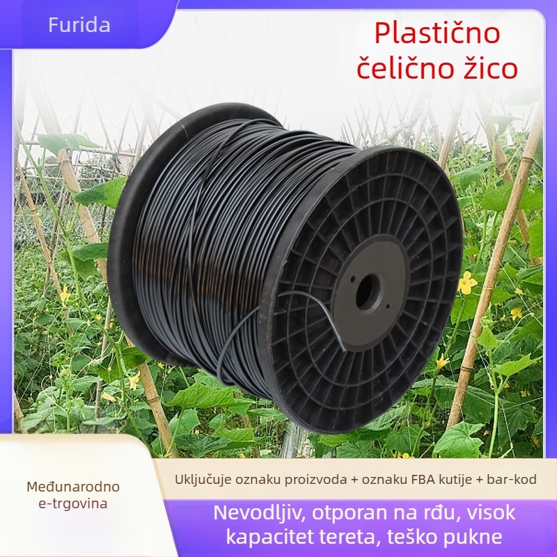 PET plastično-čelična žica za plastenike, Furui Da – za uzgoj u plastenicima, zaštitnu mrežu i uzgoj živine; ekskluzivni izvor prekogranične isporuke
