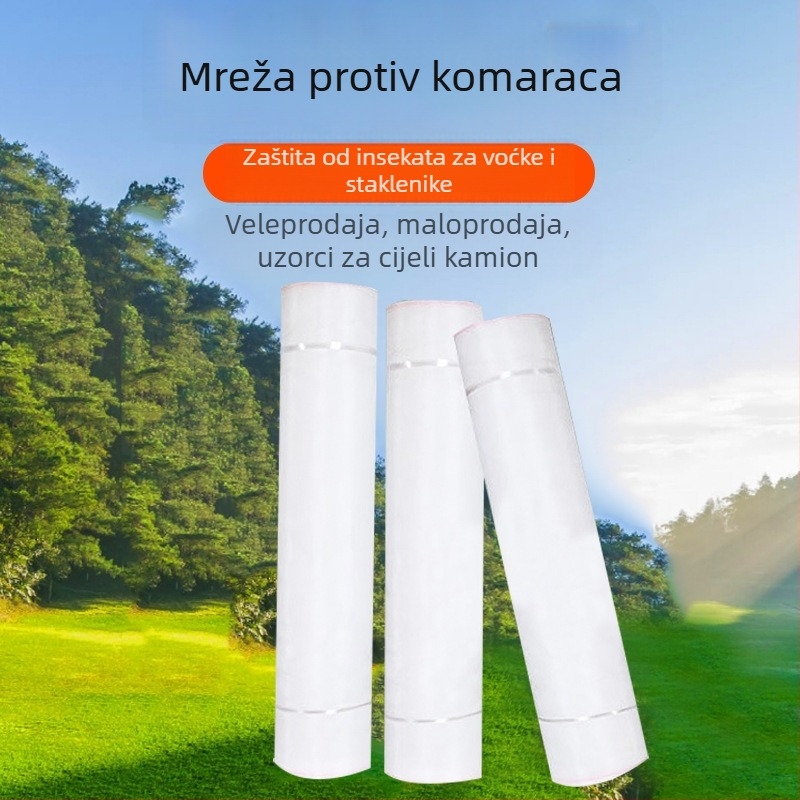 Polietilenska mreža za staklenik, 60 oka, protiv insekata i ptica, za voće i povrće, širina 0,5–3 m