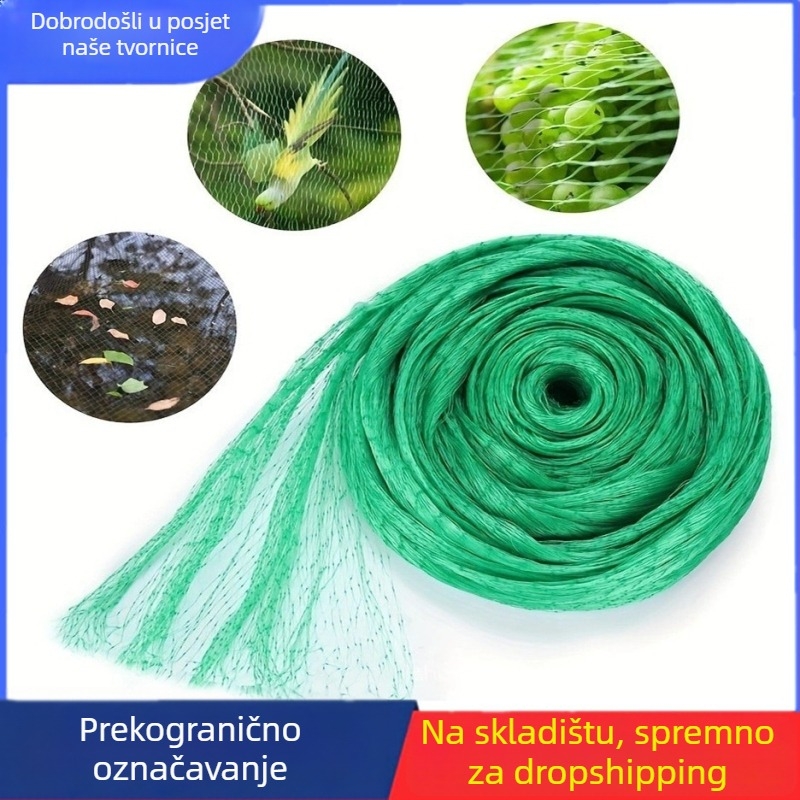 Mreža protiv ptica za uzgoj peradi i vrtni ograda, plastična mreža za voće i povrće