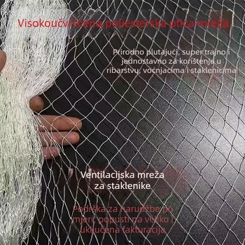 Ojačana najlonska zaštitna mreža protiv ptica, za poljoprivredu i upotrebu na aerodromima