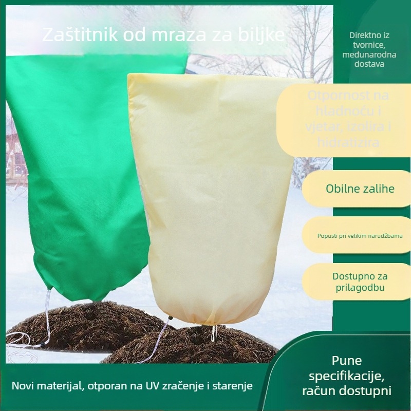 Zaštitni prekrivač za biljke od mraza za voćke – netkani materijal, zaštita od hladnoće jesen-zima