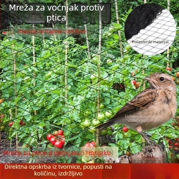 Mreža protiv ptica za voćnjake, zračne luke i ribnjake; otporna na vjetar i tuču
