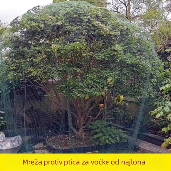 Mreža protiv ptica za farme i voćke, plastična, štiti voćke, lozu i trešnje