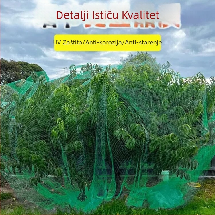 Nylon zaštitni pokrov protiv ptica za voćke – jednodjelni dizajn, pogodno za stabla jujube, trešnje i grožđa