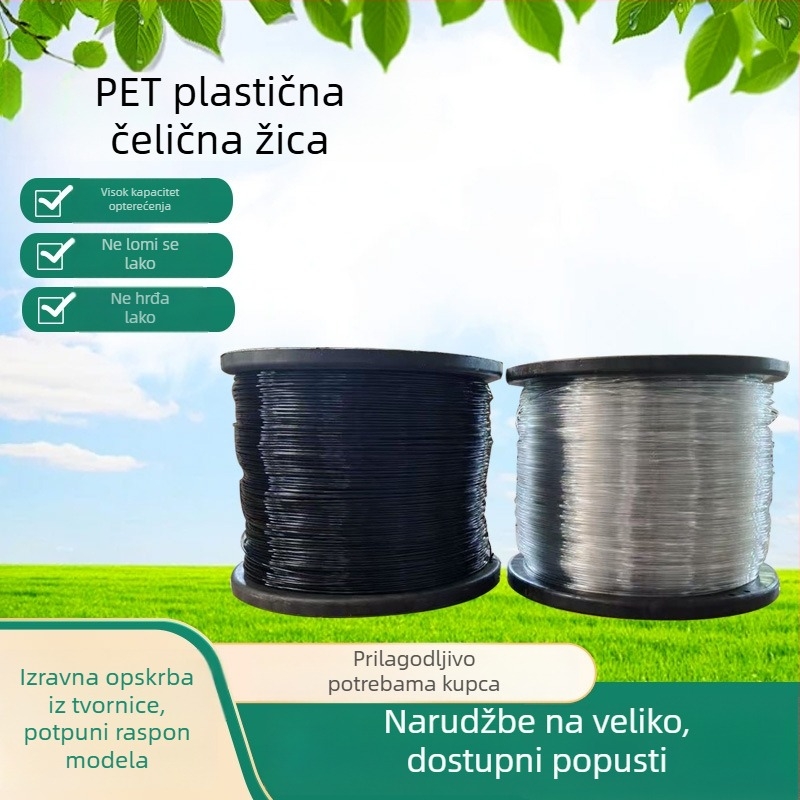 Visokočvrsti plastično-čelični žični za staklenik: podrška biljkama i mreža trellis