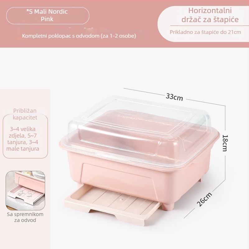 Stalak za odvod posuđa — Brand Jisheng; Materijal: plastika; Stil: moderna jednostavnost; Pušten u proljeće 2013