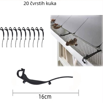 Set zaštitne mreže za oluke – plastična mreža za filtriranje, Tiancheng, artikl 20260106