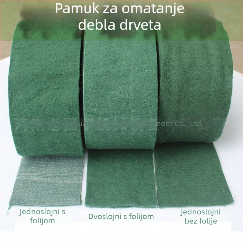 Izolacijska tkanina za drveće za biljke, zadržavanje vlage, zelena traka za drveće, izolacijska vata, duljina 20 m, širina 12 cm