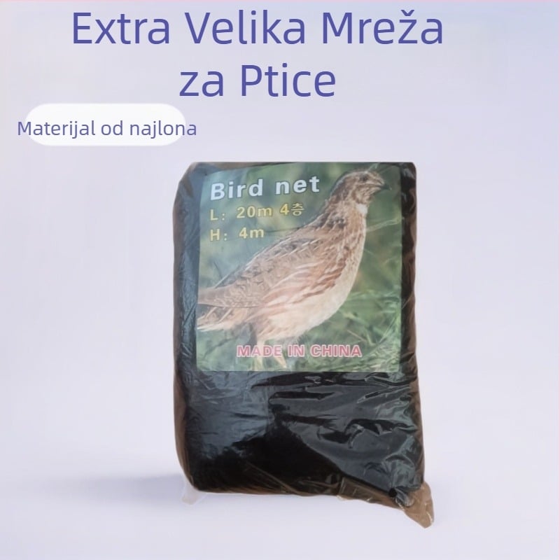 Mreža protiv ptica za vrt, voćke i ribnjak — najlon, mreža 3x3, 150D vlakno, Junhongtu, šifra proizvoda 202502136