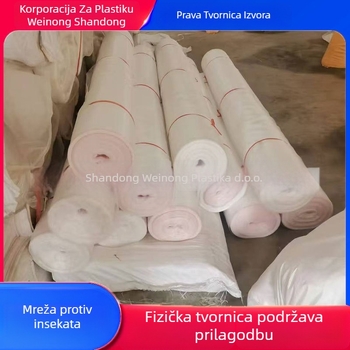 Mreža protiv insekata za staklenik, HDPE, mreža 14/20/40/60, otvori 10-120, promjer žice 0,25 mm, vijek trajanja 3-5 godina