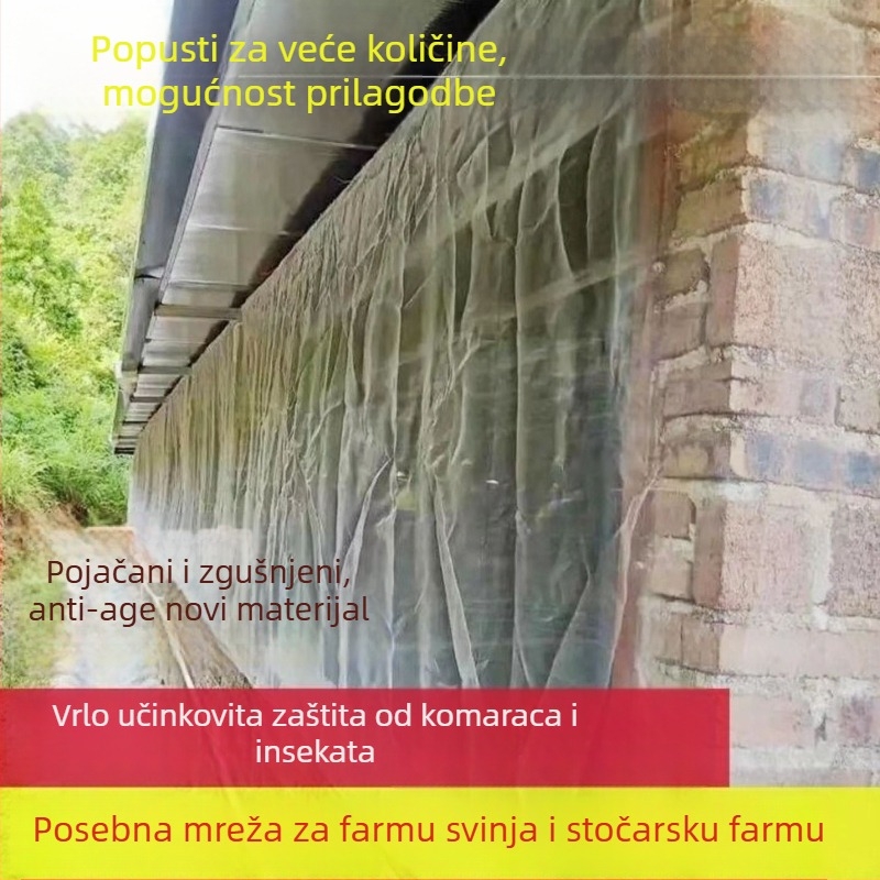 Najlon mreža za poljoprivredu za voćke – mreža protiv komaraca i insekata, polietilenska mreža za ptice, ojačana i otporna na vjetar, promjer žice 1–3 mm, Yue Yixin marka