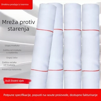 Mreža protiv insekata za povrće i voće, plastična mreža s 60 otvorima za plastenik