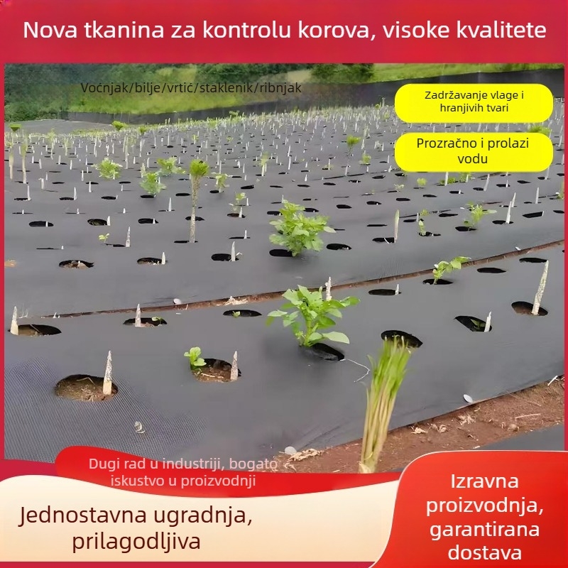 Tkanina za suzbijanje korova za voćke – izdržljiva PE podloga za pokrivanje tla, barijerna mat protiv korova