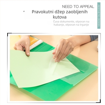 Binder s dvije rupe, proziran, čvrst PP, velika kapaciteta računa