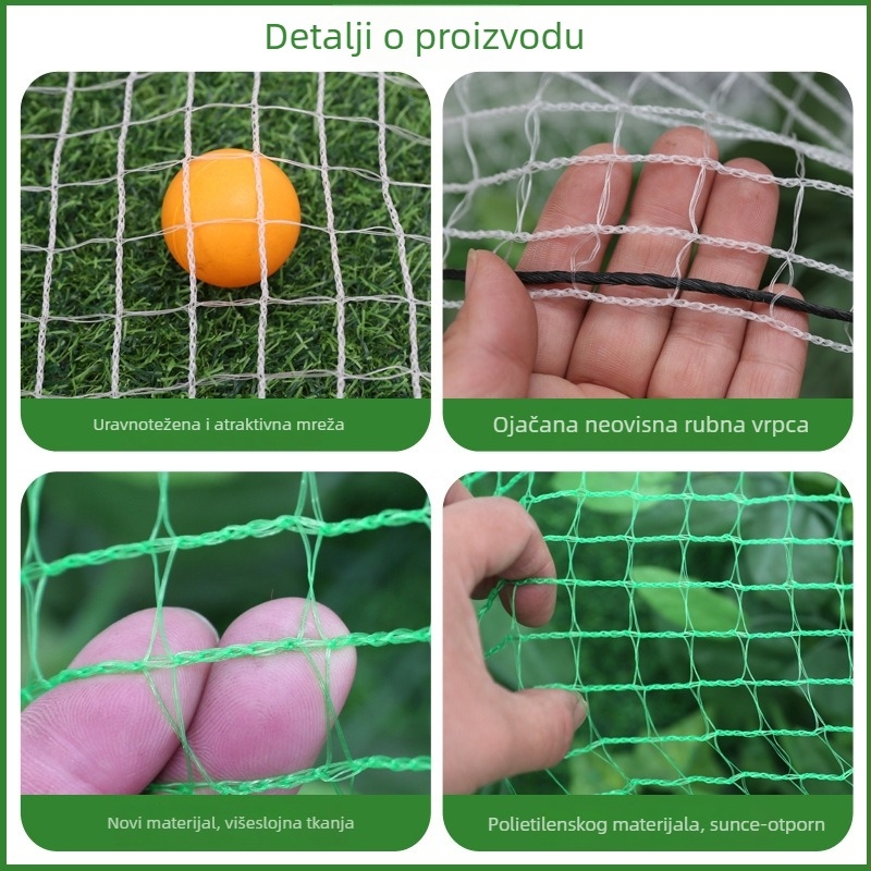 Mreža protiv ptica za voćnjak i farmu – veliki skladišni prostor, zaštita trešnje, vrtna barijera, ribnjak