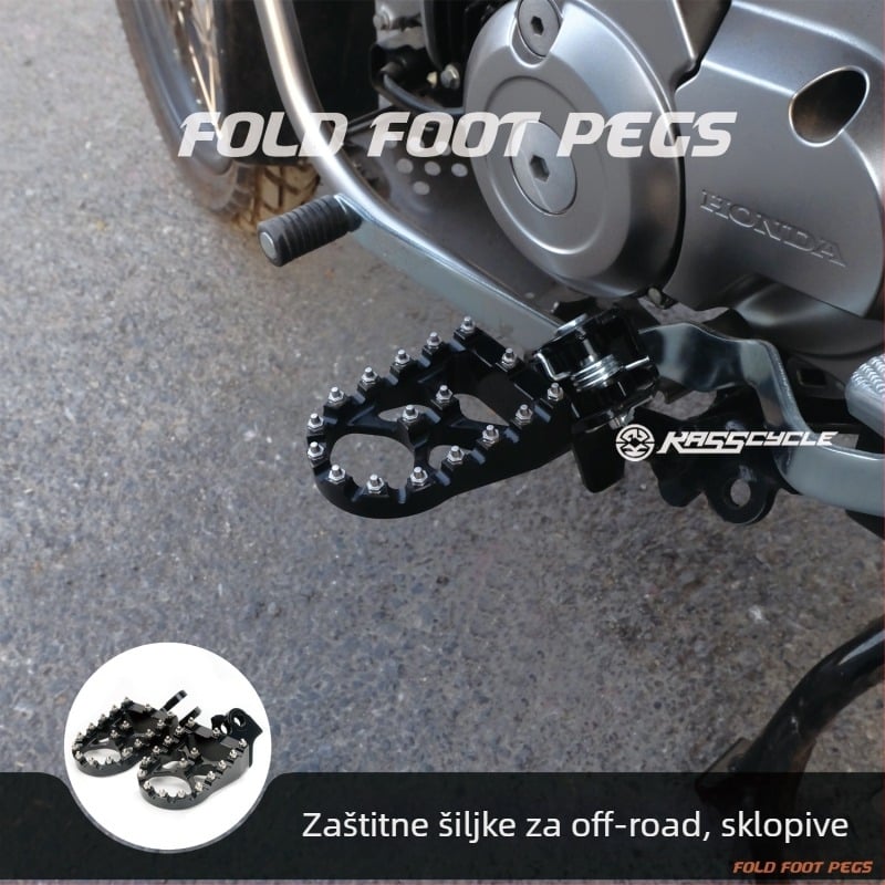 Sklopiva pedala od aluminijske legure za CT125 – CNC obrađena