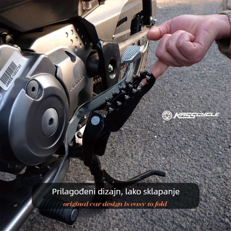 Sklopiva pedala od aluminijske legure za CT125 – CNC obrađena