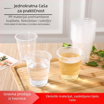 Nan Joe Prozirna debela jednokratna plastična čaša, avionskog stila, 101–200 ml, za napitke