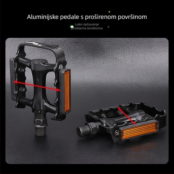 WELLGO M248 pedale za planinske i cestovne bicikle | aluminijska legura | protuklizne, ultra lagane | ležaj DU Peilin