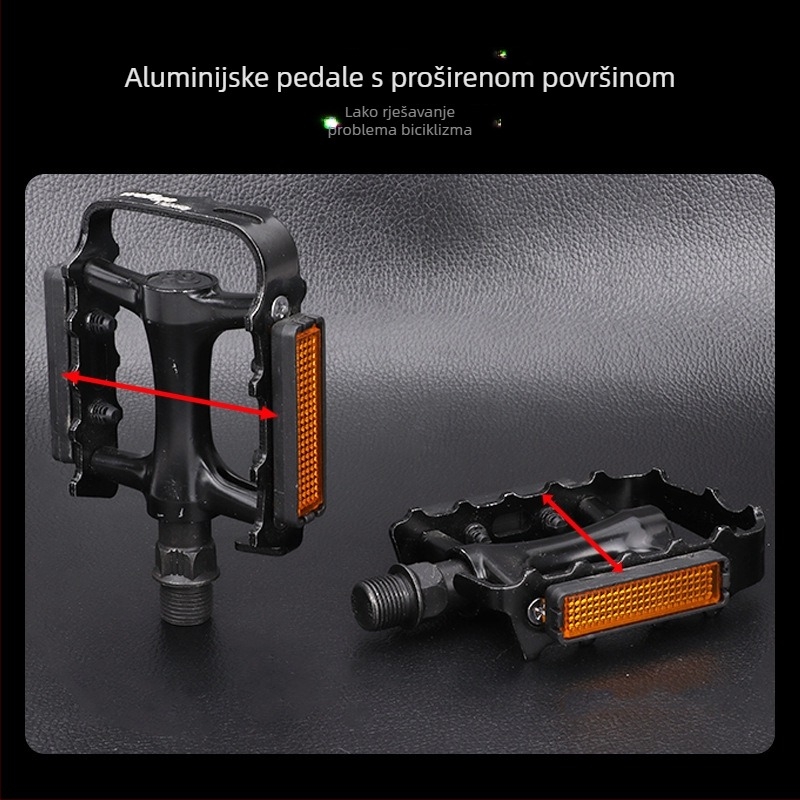 WELLGO M248 pedale za planinske i cestovne bicikle | aluminijska legura | protuklizne, ultra lagane | ležaj DU Peilin
