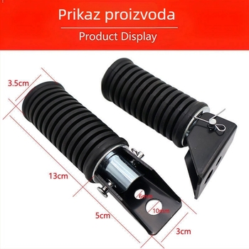 GS125 Motocikl – Prednje i Stražnje Sklopive Stopice Za Stopala, Aluminijska Legura, Prilagodljivo