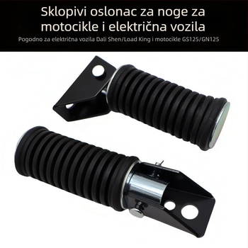 GS125 Motocikl – Prednje i Stražnje Sklopive Stopice Za Stopala, Aluminijska Legura, Prilagodljivo