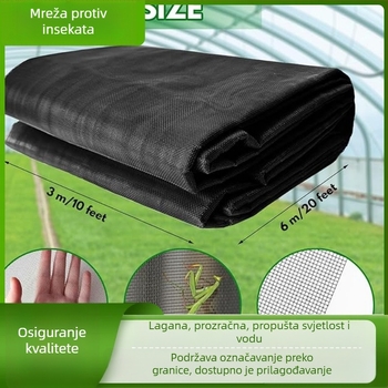 HDPE mreža protiv insekata, 60 otvora, za staklenik i vrt