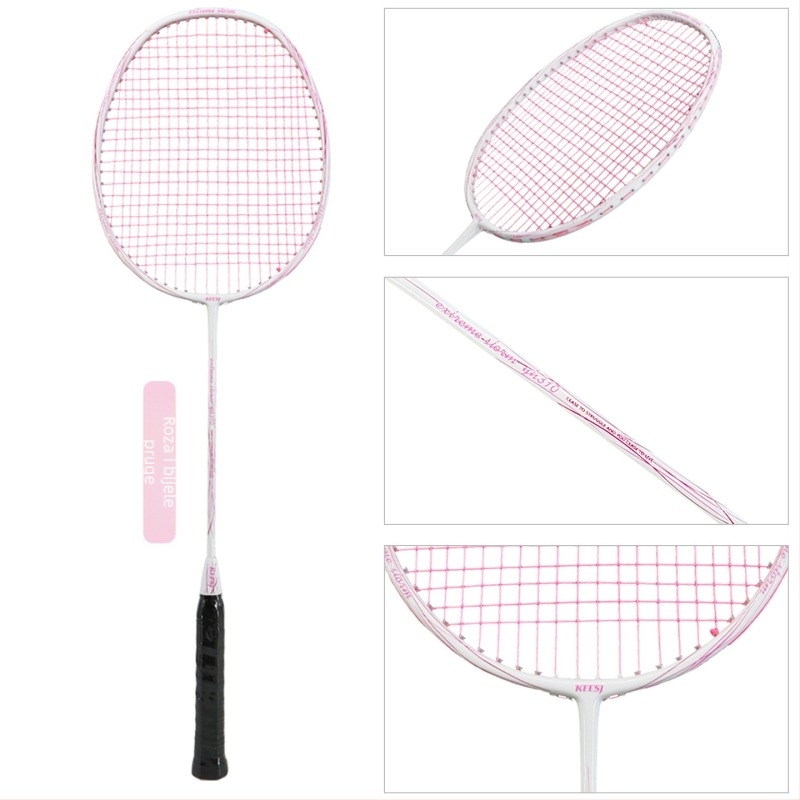 Spake Kompozitna Karbonsko-Aluminijska Raketa za Badminton — Ultra lagana, za početnike i mlade, jednoručna raketa, 90–94 g, okvir od karbonsko-aluminijske legure, umjerena tvrdoća, direktan udarac
