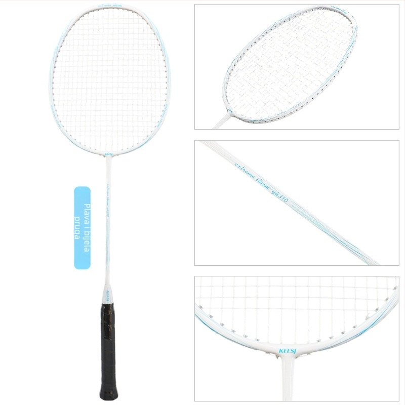 Spake Kompozitna Karbonsko-Aluminijska Raketa za Badminton — Ultra lagana, za početnike i mlade, jednoručna raketa, 90–94 g, okvir od karbonsko-aluminijske legure, umjerena tvrdoća, direktan udarac