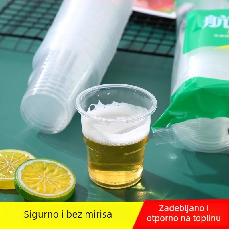 Jednokratno PP ovalne čaše, 180 ml, pakiranje 50 kom., za jednokratnu upotrebu.