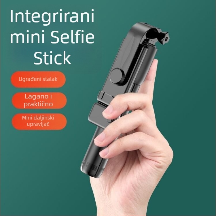 HUWAIJ Telefonski selfie tripod s Bluetooth daljinskim upravljačem, osvjetljenje za dopunu i plastični univerzalni dizajn