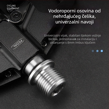 GIYO CX-159 MTB pedale, aluminijska legura, ležajevi, zaključavajuće/plosate pedale, prilagodba dostupna