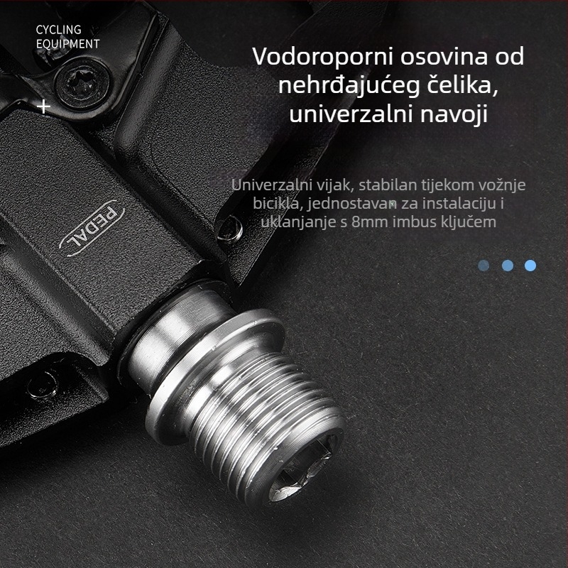 GIYO CX-159 MTB pedale, aluminijska legura, ležajevi, zaključavajuće/plosate pedale, prilagodba dostupna