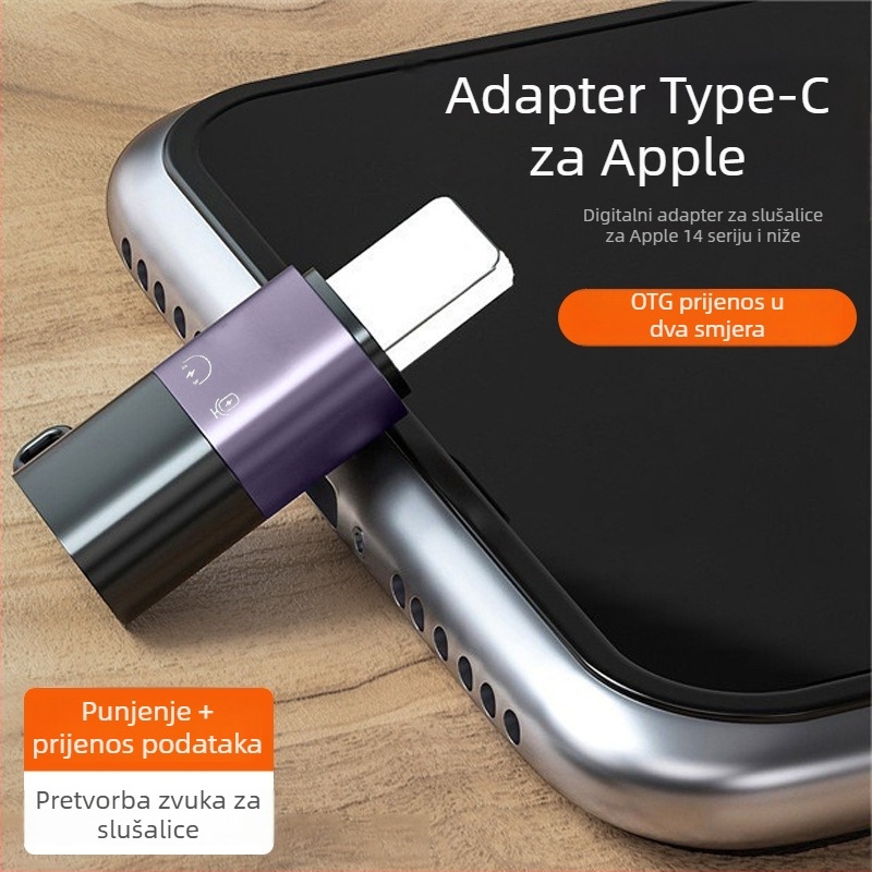 Mini Apple Type-C adapter za povezivanje uživo (Brend: Xin wangwei; Model: Apple adapter; Kompatibilan s: Apple)