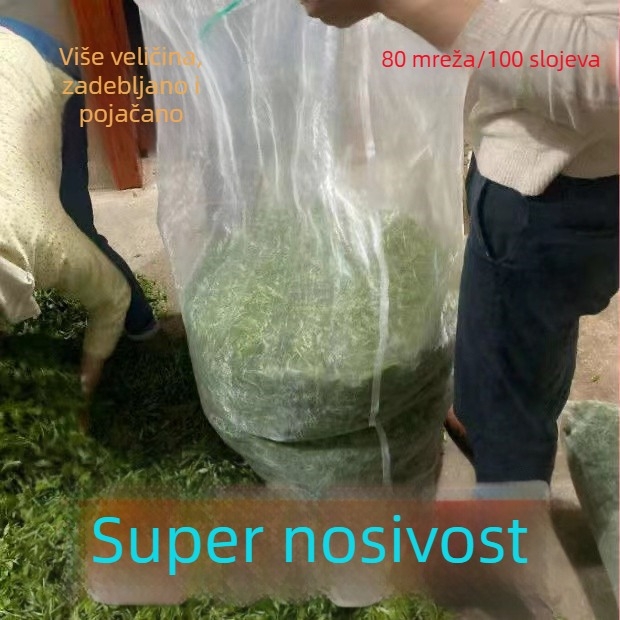 Nylon mrežasta vrećica jače izrade, mreža 80–100, za čaj, šunku, slaninu, ribu i morski plodovi
