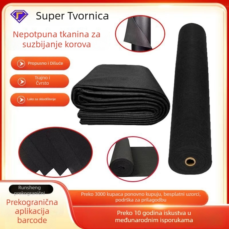 Runshengyuan netkano platno za suzbijanje korova u voćnim zasadima, izdržljivo, proizvod Weed Control Fabric 1-3