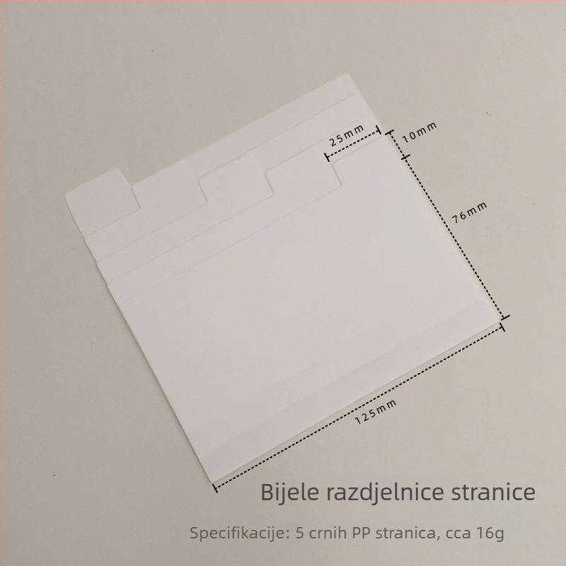 Set kartica za indeksiranje i bilježnice s kutijom za pohranu – Ljepljivo, Papir blok, IP dopuštenje: Ne