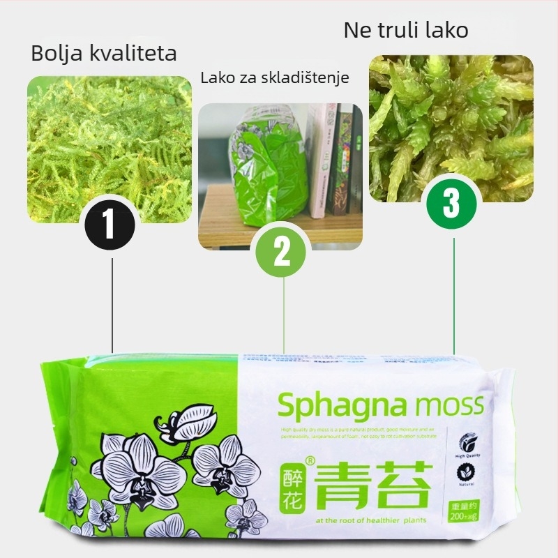 Dekorativni mahovinski substrat za rast biljaka