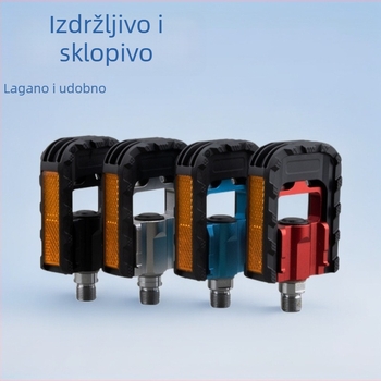 Sklopivi biciklistički pedala s ležajevima, model K502F, marka Gineyea/Jingye, materijal: aluminijska legura + inženjerski plast.