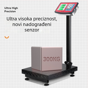 Crystal Eagle elektronička platformna vaga za određivanje cijena, kapacitet 300 kg, elektroničko mjerenje, napajanje iz mreže