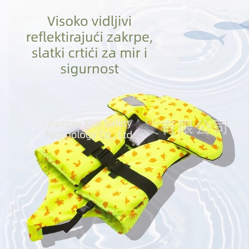 Dječji prsluk za spašavanje s visokim uzgonom, prenosni plivački prsluk za vodene sportove, model AH-015, porijeklo Dongtai, Yancheng.