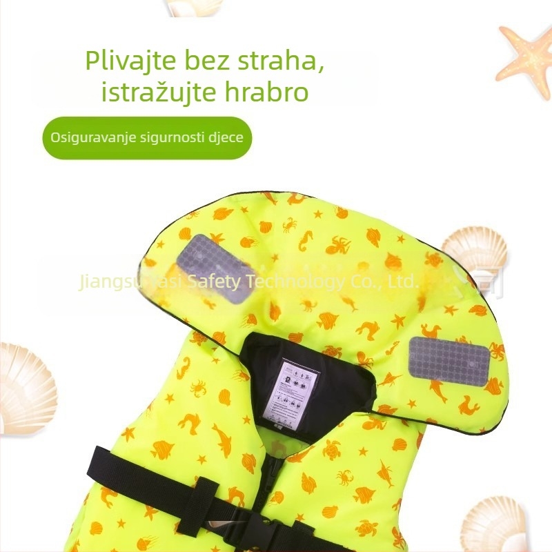 Dječji prsluk za spašavanje s visokim uzgonom, prenosni plivački prsluk za vodene sportove, model AH-015, porijeklo Dongtai, Yancheng.