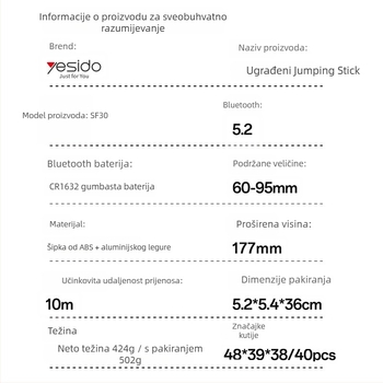 Yesido selfie štapić s integriranim sve-u-jednom tripodom, magnetska držač za telefon, ABS + aluminijska legura, Bluetooth daljinski upravljač, stabilizacija, rasvjetno osvjetljenje za dopunu