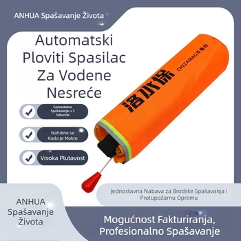 Automatski nafukljivi spašavajući prsten za automobil, prenosiv, s visokom plovnosti i alatom za razbijanje stakla