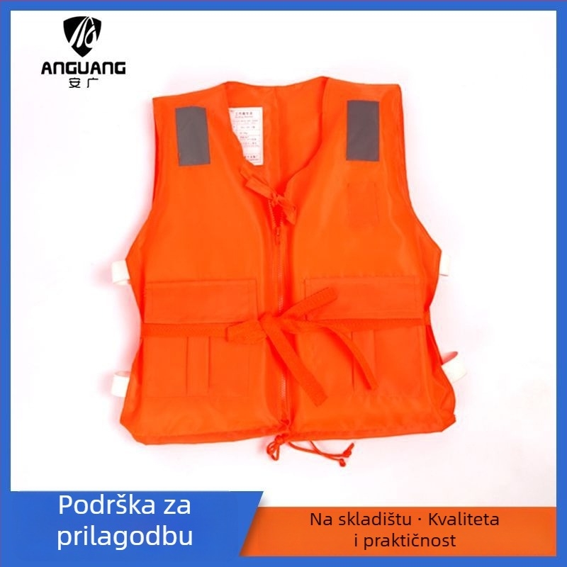 Spasivački prsluk s džepom na zip, elastična traka, Oxford pjena, Qi Jin, model -86-3